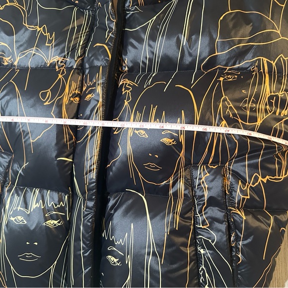 SOSKEN STUDIOS MARISA MINIGUCCI PORTRAIT PRINT DOWN PUFFER JACKET - Picture 2 of 15